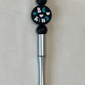 Hand Made Silicone Beaded Be Kind Pen